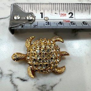 Rare vintage Turtle Brooch by D'orlan